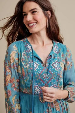 Online Soft Surroundings Mirapani Tunic AyalettaBlue