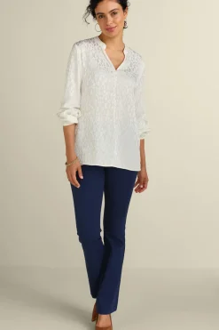 Clearance Soft Surroundings Mirasol Jacquard Tunic IvoryPearl