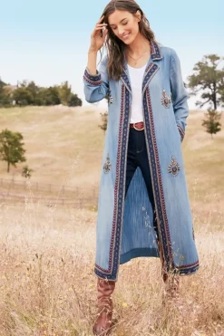 Discount Soft Surroundings Morena Duster DenimBlue