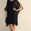 Fashion Soft Surroundings Morlaix Silk Dress Black
