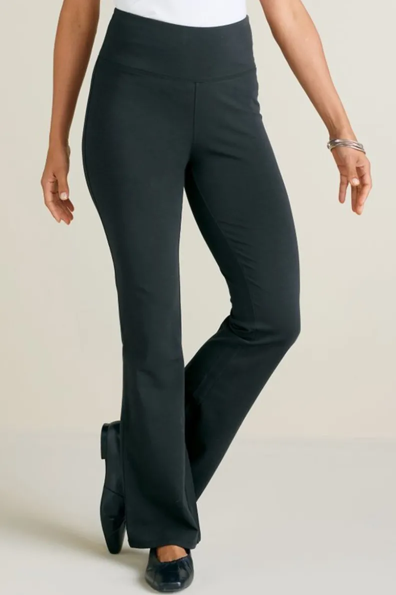 Hot Soft Surroundings Must Have Bootcut Leggings Black