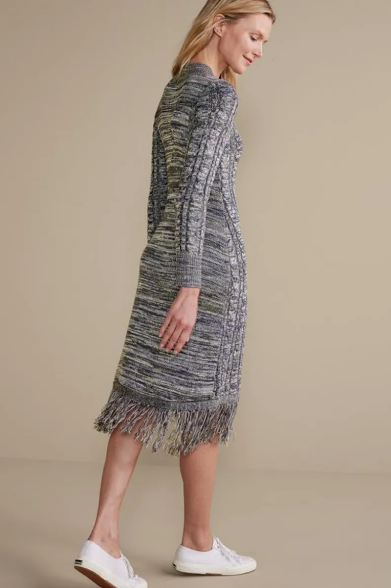 Online Soft Surroundings Neve Sweater Dress CharcoalGrey