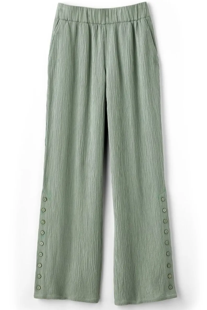 Fashion Soft Surroundings Oceo Gauze Wide-Leg Pants
