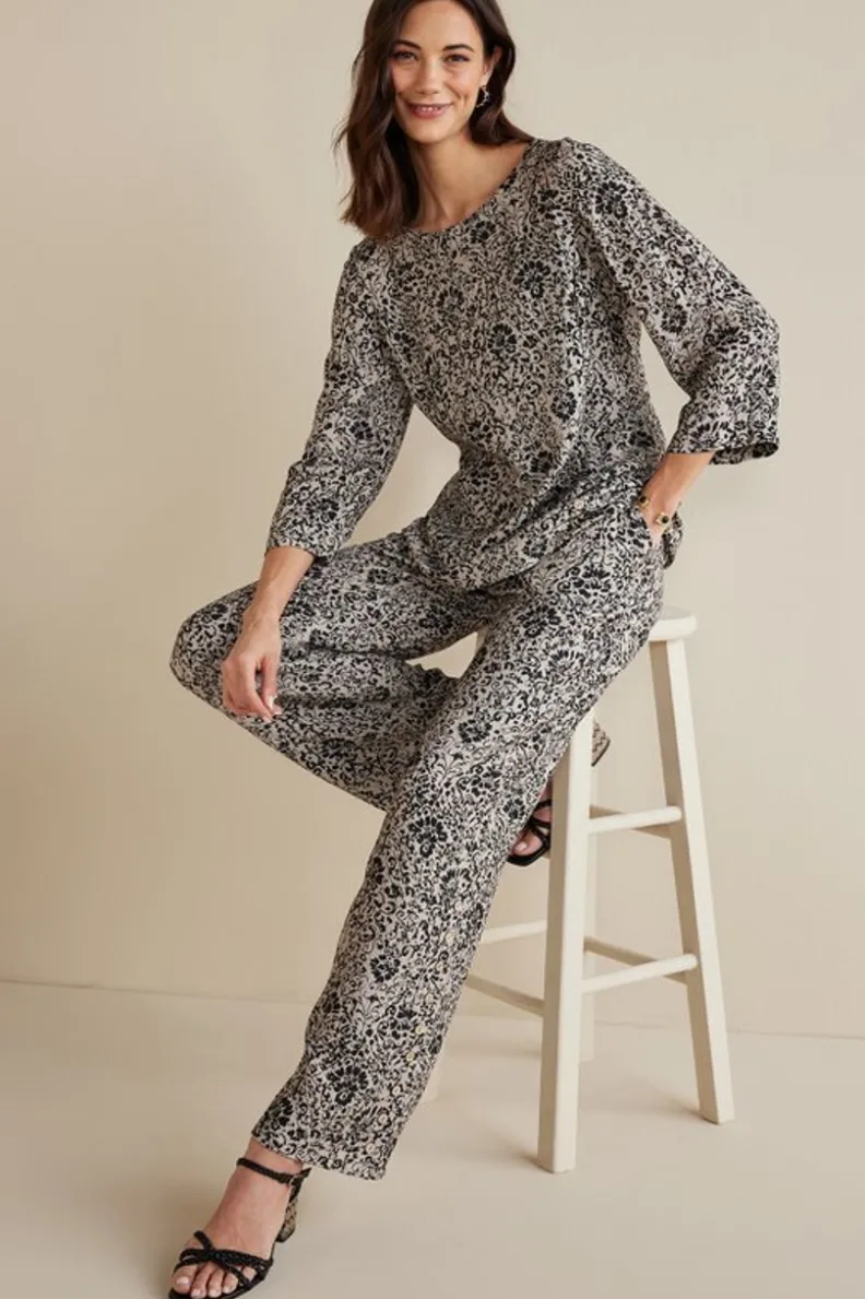 Fashion Soft Surroundings Oceo Gauze Wide-Leg Pants