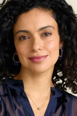 Best Soft Surroundings Odeta Hoop Earrings Lapis