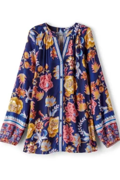 Online Soft Surroundings Ohana Blouse AkrotiriFlowers