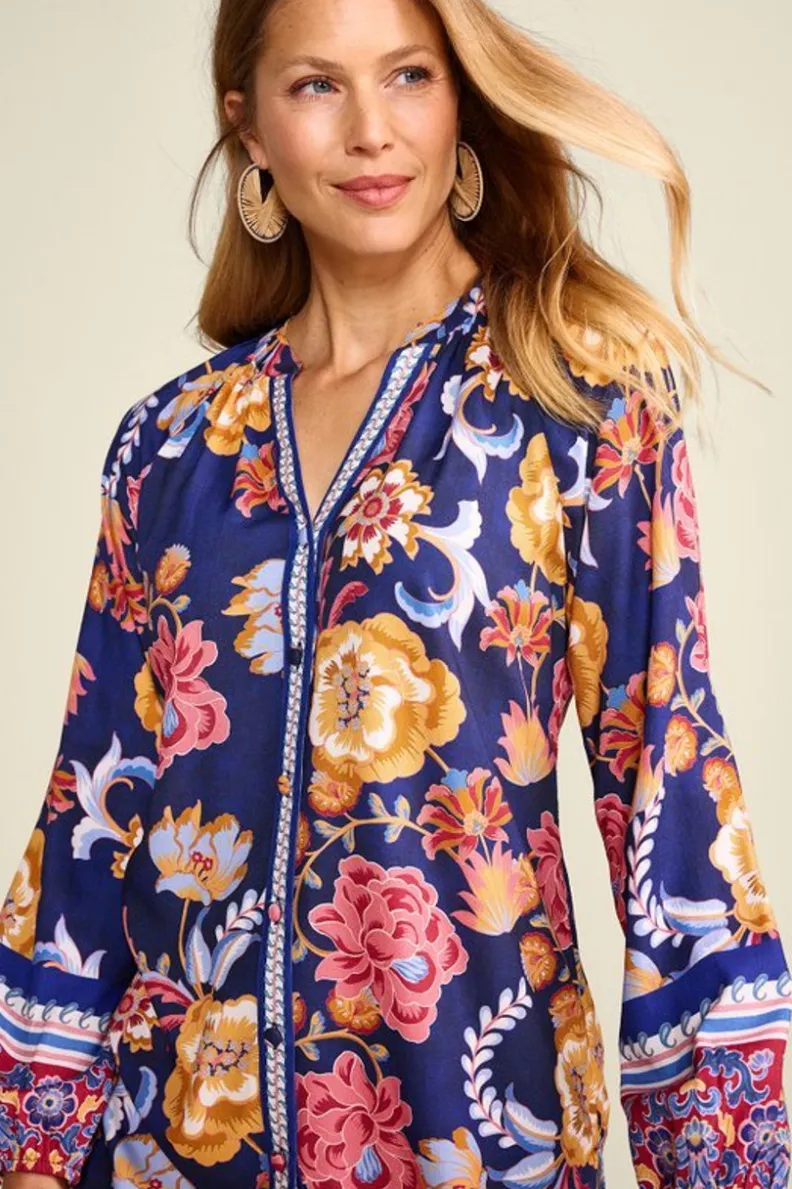 Online Soft Surroundings Ohana Blouse AkrotiriFlowers