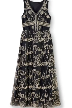 Discount Soft Surroundings Olivia Maxi Dress Black