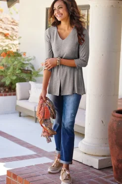 Hot Soft Surroundings Ophelia Tunic HeatherGrey