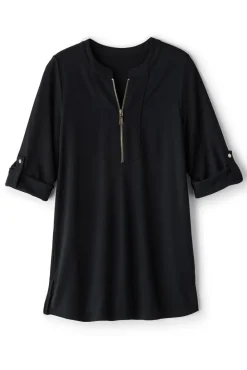 Best Soft Surroundings Patricia Ponte Tunic Black