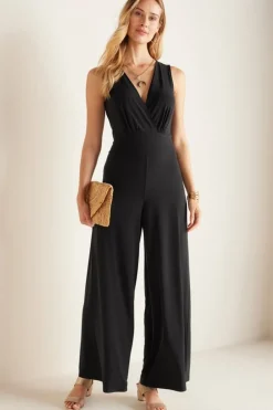 Outlet Soft Surroundings Penelope Jumpsuit Black