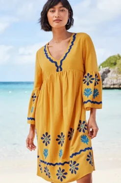 Best Soft Surroundings Petra Short Dress GoldenGlow