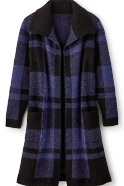Hot Soft Surroundings Posh Plaid Cardigan PoshPlaid