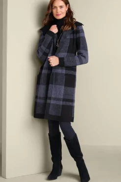 Hot Soft Surroundings Posh Plaid Cardigan PoshPlaid