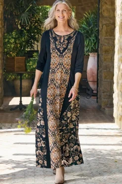 Sale Soft Surroundings Priska Maxi Dress AutumnTile