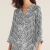 Online Soft Surroundings Ravello Top Black/WhiteAbstract