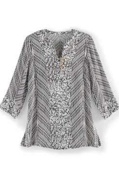 Online Soft Surroundings Ravello Top Black/WhiteAbstract