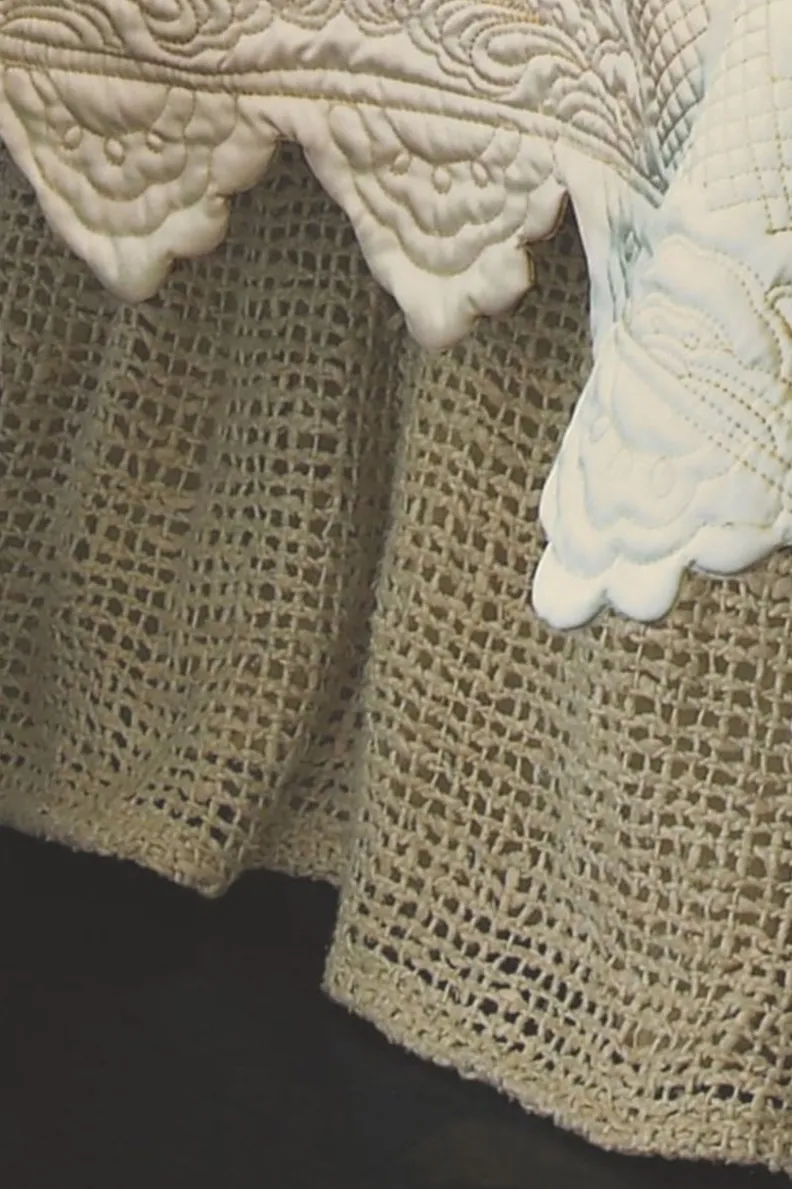 Online Soft Surroundings Raw Silk Woven Bedskirt