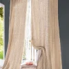 Hot Soft Surroundings Raw Silk Woven Drapery Panel Natural