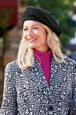 Online Soft Surroundings Remi Boucle Beret Black