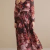 Clearance Soft Surroundings Rina Silk Dress MultiFloral