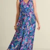 New Soft Surroundings Rosalia Maxi Dress SanFranPaisley