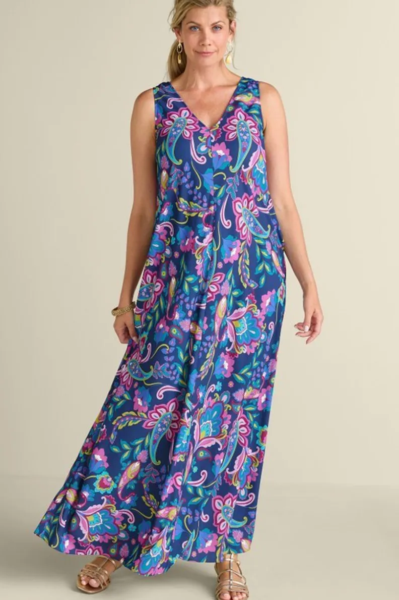 New Soft Surroundings Rosalia Maxi Dress SanFranPaisley