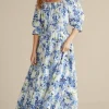 Clearance Soft Surroundings Rosana Maxi Dress Wisteria