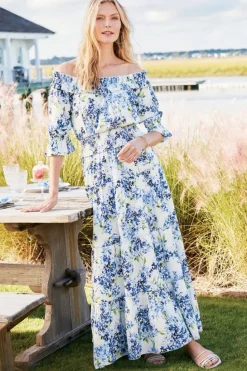 Clearance Soft Surroundings Rosana Maxi Dress Wisteria