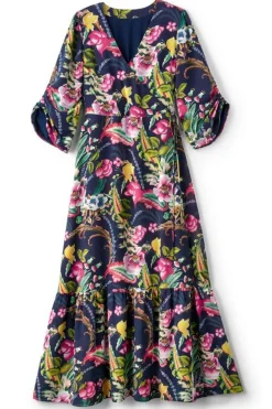 Online Soft Surroundings Samantha Maxi Dress NavyPaisley