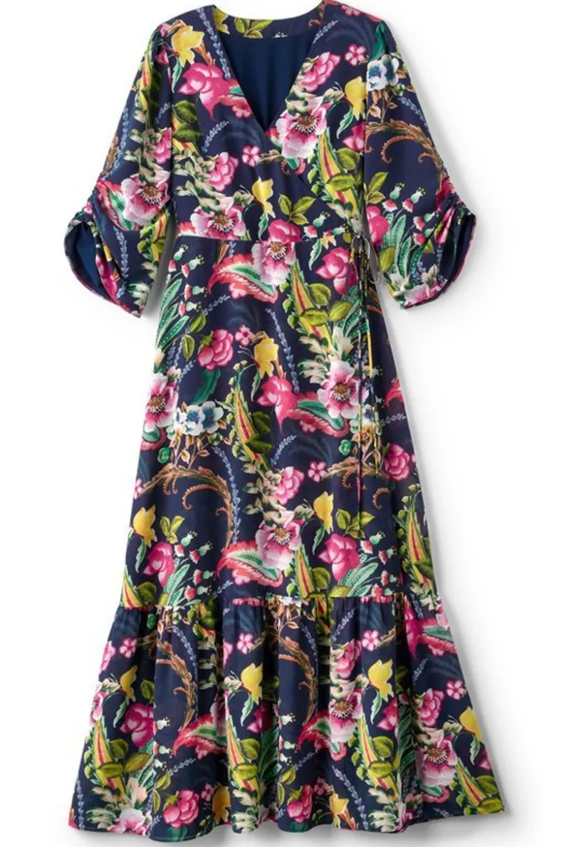 Online Soft Surroundings Samantha Maxi Dress NavyPaisley