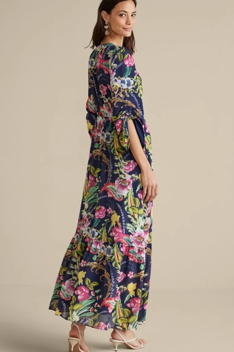 Online Soft Surroundings Samantha Maxi Dress NavyPaisley