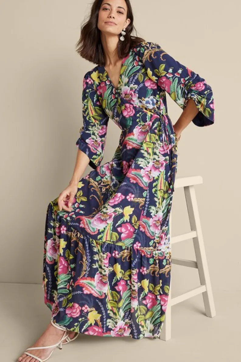 Online Soft Surroundings Samantha Maxi Dress NavyPaisley