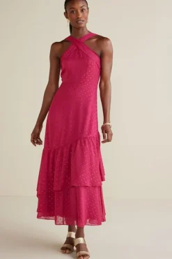 Fashion Soft Surroundings Sanna Sparkling Maxi Dress Sangria