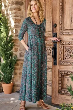 Best Soft Surroundings Santiago 3/4 Sleeve Dress