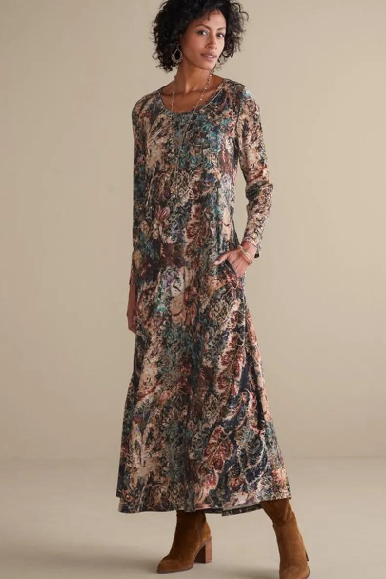 Best Soft Surroundings Santiago Stretch Velvet Dress