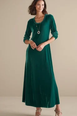 Best Soft Surroundings Santiago Stretch Velvet Dress