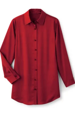 Best Soft Surroundings Satin Boyfriend Shirt