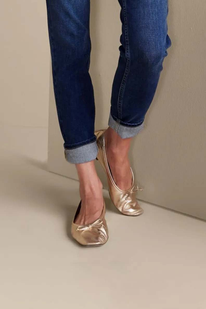 Outlet Soft Surroundings Schutz Arissa Bow Ballet Flat