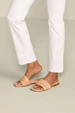 Best Soft Surroundings Schutz Ayla Raffia Slides Perola