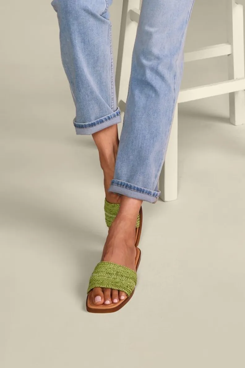 Online Soft Surroundings Seychelles Palms Perfection Woven Slide