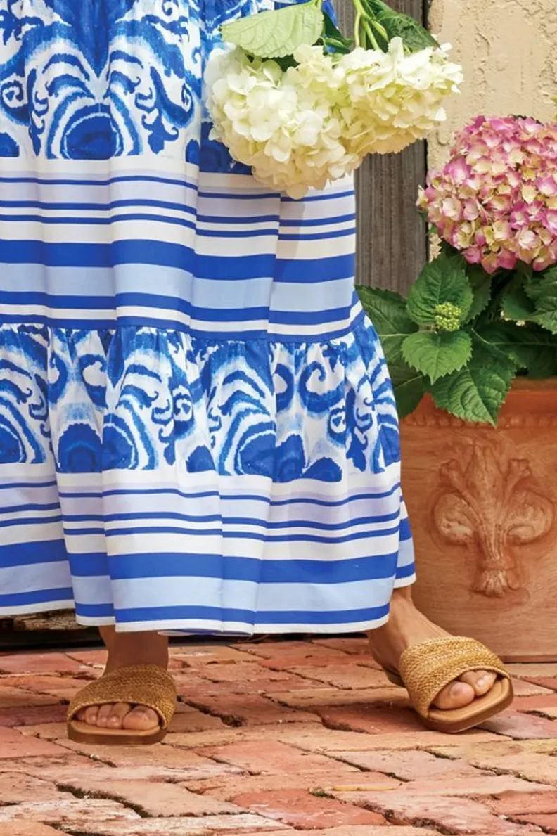 Online Soft Surroundings Seychelles Palms Perfection Woven Slide