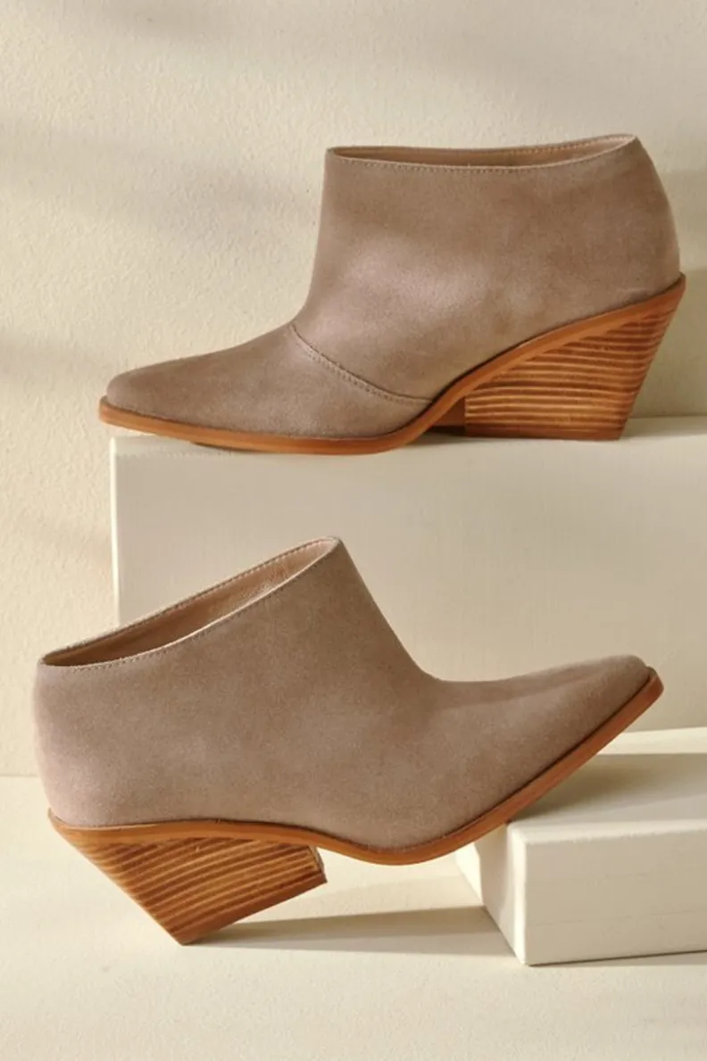 Best Soft Surroundings Seychelles Sedona Seamed Bootie StoneGrey