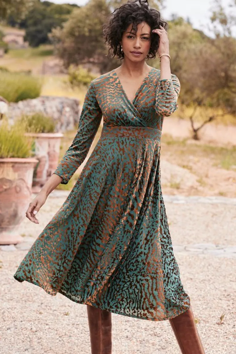 Discount Soft Surroundings Shae Dress MultiAnimal