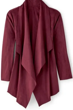 Sale Soft Surroundings Shape Drape Faux Suede Jacket