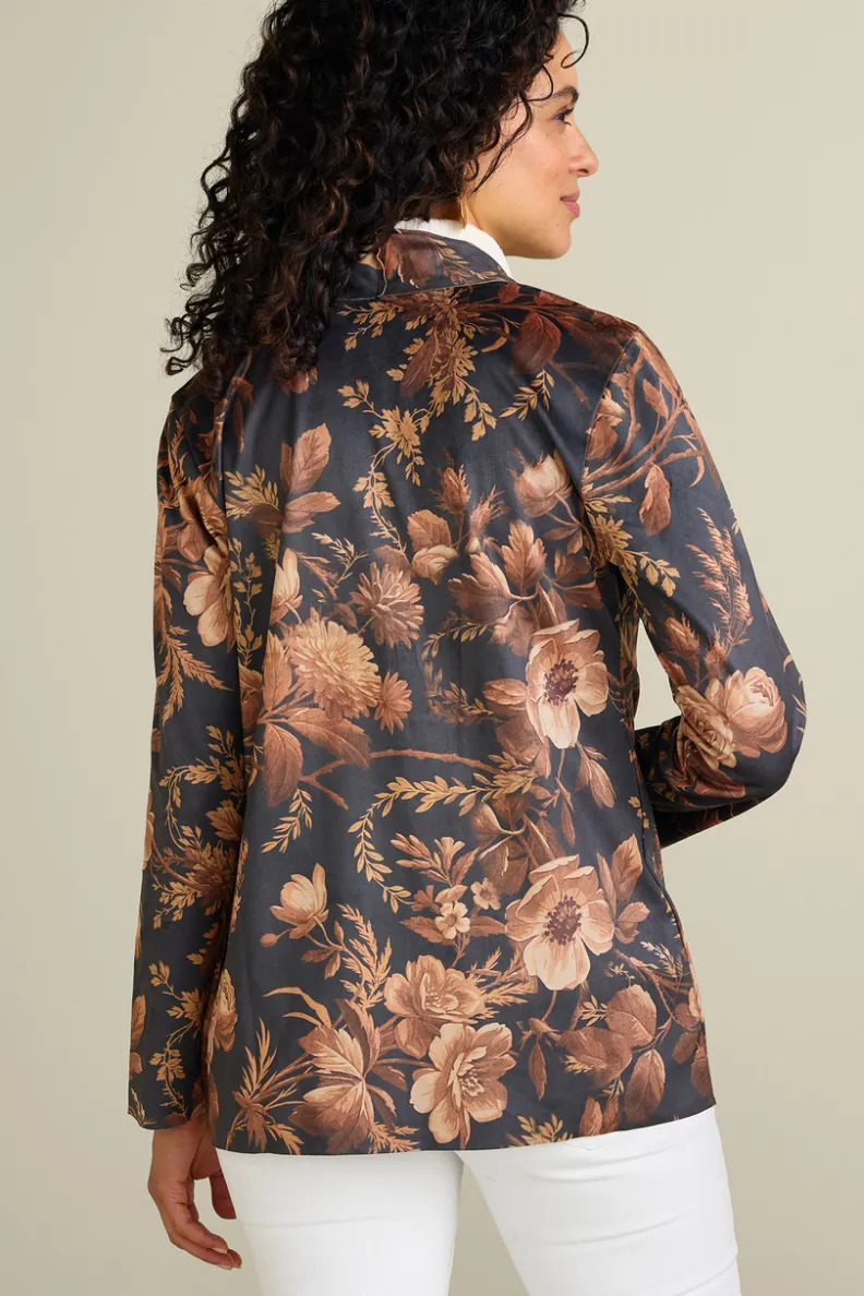 Sale Soft Surroundings Shape Drape Faux Suede Jacket