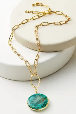 Best Soft Surroundings Shiva Pendant Necklace Turquoise