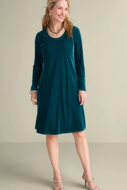 Hot Soft Surroundings Short Santiago Velvet Dress
