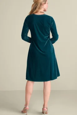 Hot Soft Surroundings Short Santiago Velvet Dress
