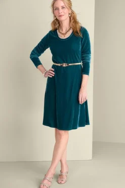 Hot Soft Surroundings Short Santiago Velvet Dress